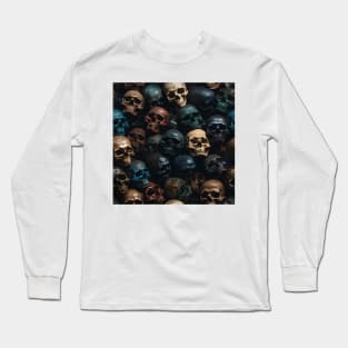 Halloween Decorations 22 - Skulls Long Sleeve T-Shirt